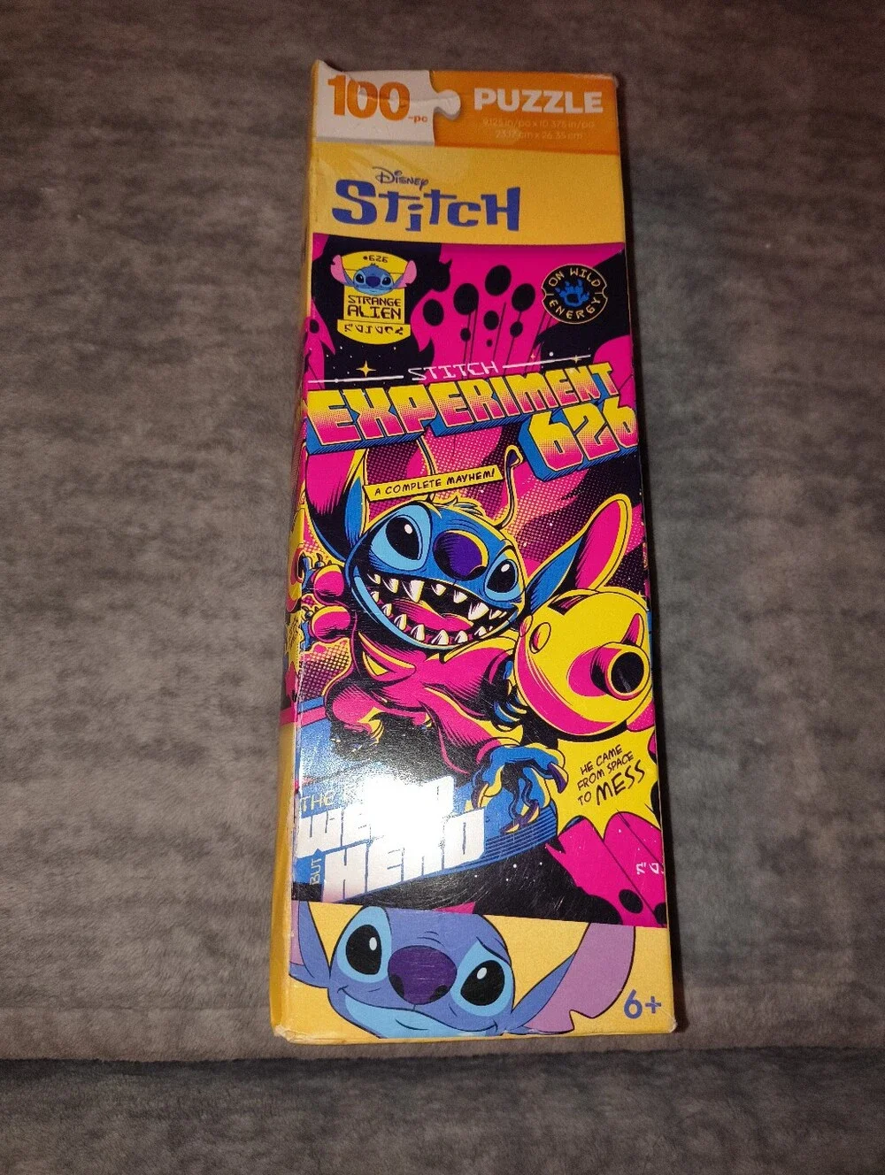 Disney Stitch Experiment 626 Puzzle - Yellow, Pink, Blue